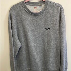 Levi's Men's Heather Gray Crewneck Sweater